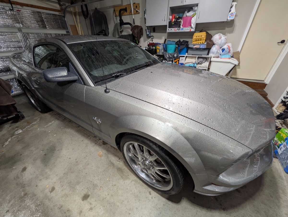 Ford Mustang GT before detailing
