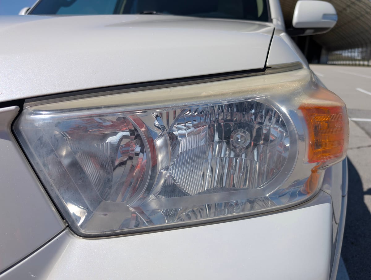 Before — Headlight restoration pair 6